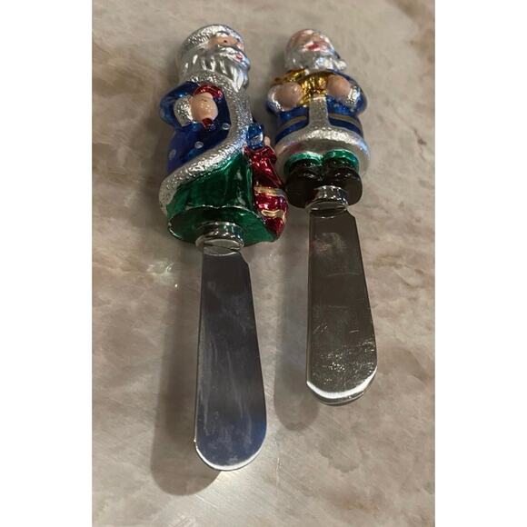 Christmas Santa spreaders knives x 2 - Picture 2 of 8
